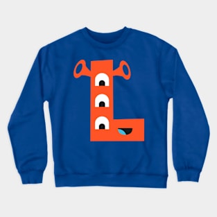 L Letter Crewneck Sweatshirt